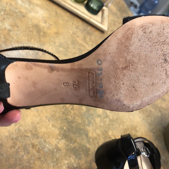 Coach Black Slingbacks Sandals - Picture 9 of 10